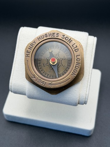 Brass nautical compass - nautical,