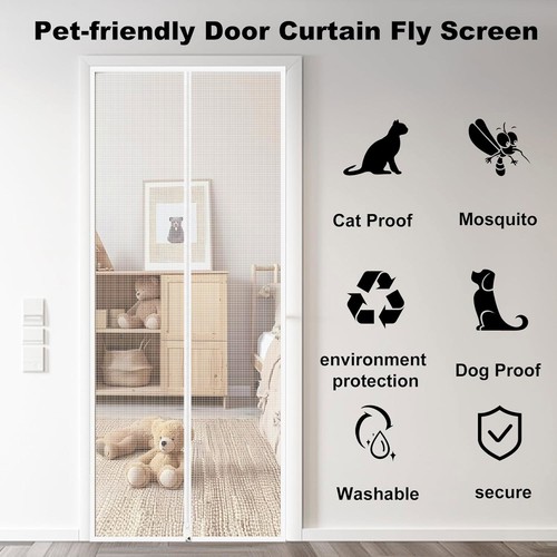 Cat screen door - cat, mosquito