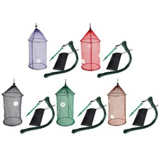 Foldable Fish Basket Fishing Baits Trap for Shrimp Minnows Braided Fishing Net