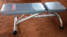 York Fitness 5 Seat Positions Padded Bench Press - Adjustable Foldable.