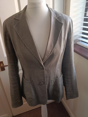 100 linen jacket sage colour - jacket,