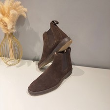 Loake Lifestyle Nevada Brown Suede Chelsea SlipOn Ankle Dealer Boots UK10.5 EU45