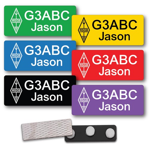 Radio callsign badge name call - name,