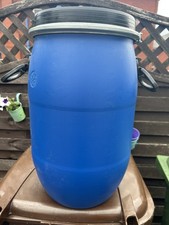 Food Grade 30 Litre Blue Plastic Open Top Keg Barrel With Lid & Ring