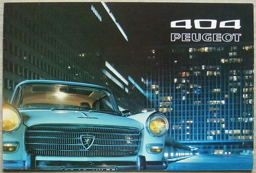 Peugeot 404 car sales - sales, brochure