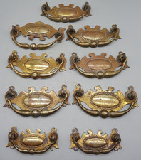 Vintage Set of 9 Brass Drop