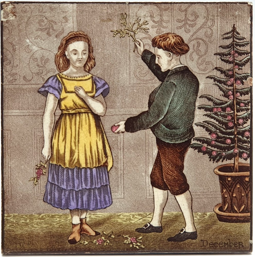Victorian fireplace tile - victorian,