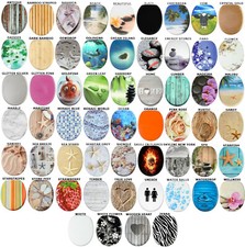 HIGH QUALITY PRINTED WC TOILET SEAT | STABLE HINGES | BEAUTIFUL DESIGNS