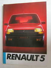 1985 RENAULT 5 BROCHURE. 32 PAGES.TC, TL, GTL, TS, TSE, AUTO AND 5 TURBO