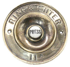 Antique brass & ceramic door