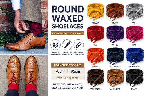 Waxed cotton thin round - waxed,