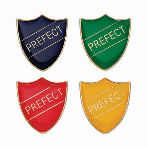 Prefect enamel badges - badges, in