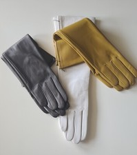Long Luxury Leather Gloves in Size L, XL and XXL - 40cm, Slim Fit, SALE %%%