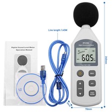 Digital Sound Level Meter Noise Decibel Monitor 30~130dB Data Logger Detector UK