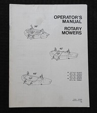 ORIG 1976 Bolens Lawn Tractor 36" 42" 48" Mower Deck Operators Owners' Manual