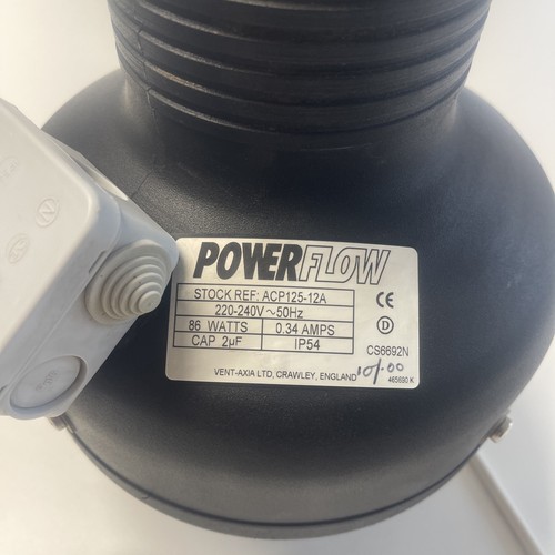 Vent axia acp125 12a power - acp125-12a,