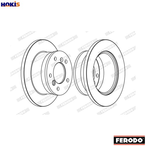 Brake disc fcr229a for - 2x, vw