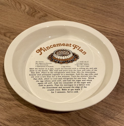 Hornsea pottery vintage flan - vintage,