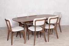 OVAL EXTENDING DINING TABLE