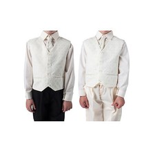 Boys Suits Cream 4 Piece