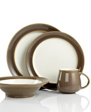 Denby 263058 Truffle Stoneware 4-piece Dinner Set Service For 1