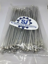 BSA A7 A10 B31 B33 STAINLESS STEEL SPOKE SET FULL WIDTH ARIEL HUB WM2 FRONT REAR