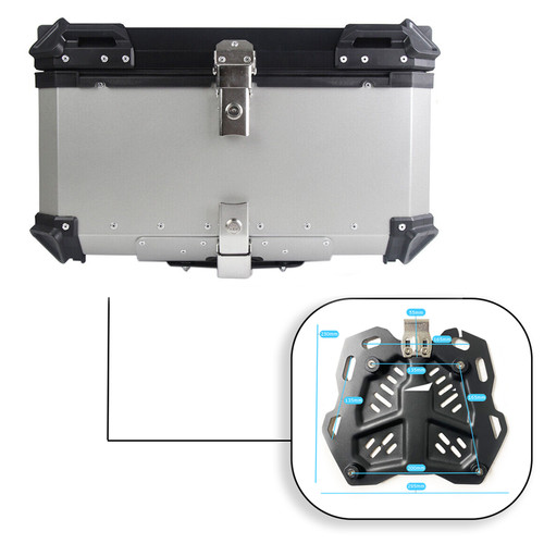 65l aluminium top box with - 65l,
