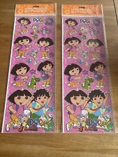 2 x Sticker Sheets Dora the Explorer Party Bag Fillers Craft Fun