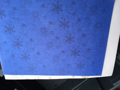 Navy blue vellum - blue,