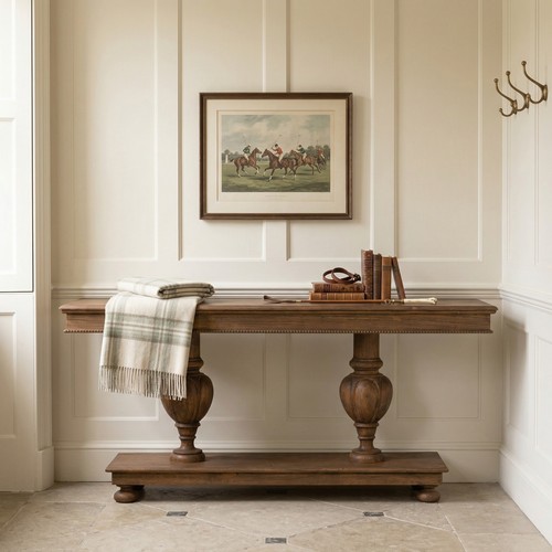 Jacobean large dark wood 180cm - jacobean,