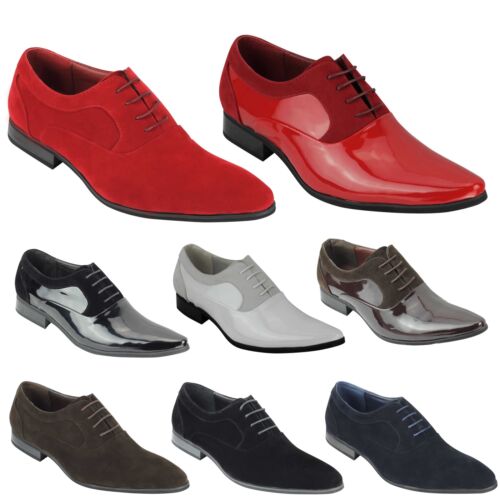 Mens suede patent shiny - suede,