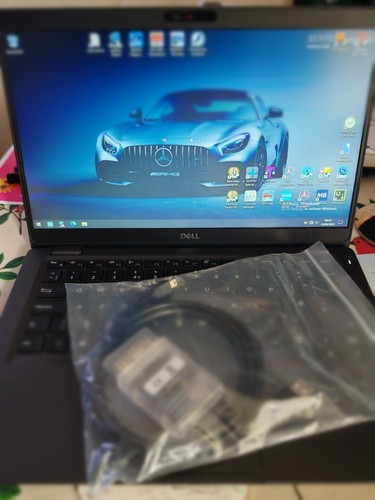 Dell laptop with cable for