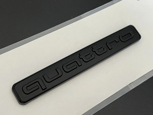 Matt black quattro - matt,