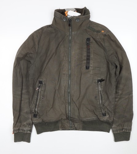 Superdry men green cotton l - superdry, men's