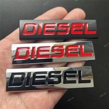 3D Metal Diesel Logo Sticker