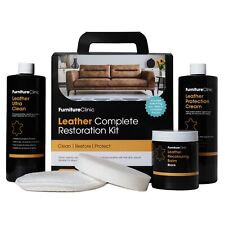 Complete Leather Restoration Kit - Cleaner Colour Restorer & Protector