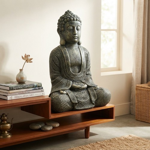 Large maze robe buddha - large, statue