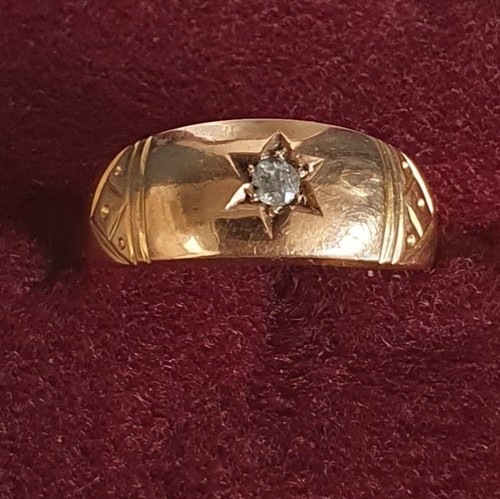Antique 15ct gypsy ring - ring, gold