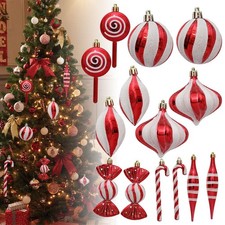14Pcs Red&White Candy Cane