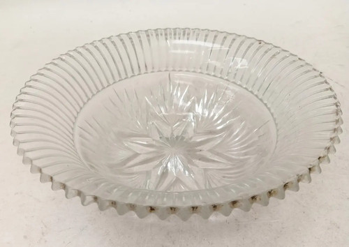 Vintage clear cut glass - vintage,