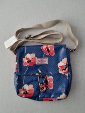 Cath Kidston Crossbody Bag Spotty Blue Pink Floral New BNWT 