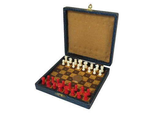 Vintage travel chess - vintage, set