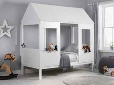 White Wooden Treehouse Bed