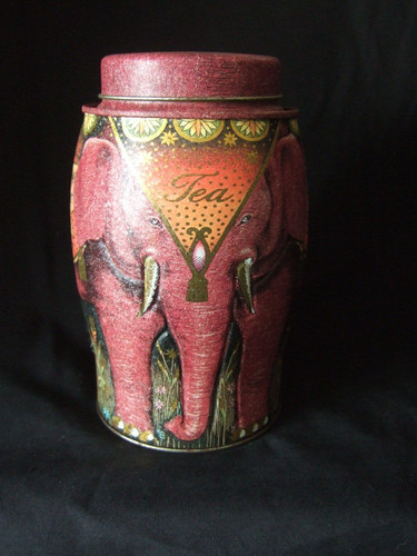 Williamson tea caddy burgundy - tea,