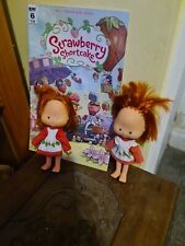 2 x Vintage Strawberry Shortcake dolls Plus A Magazine