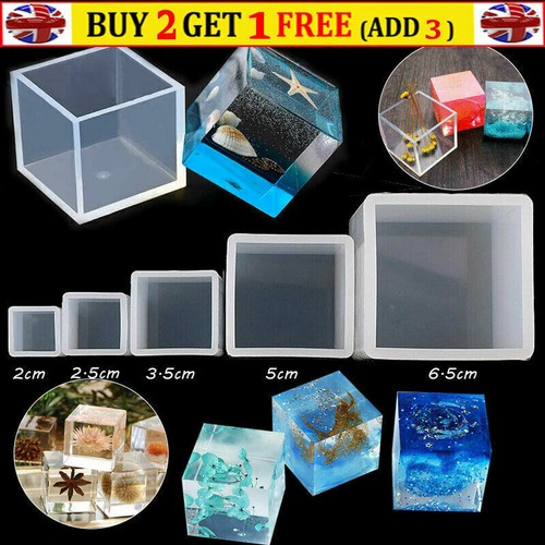 Square resin mold cube - resin,