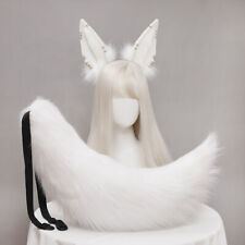 Anime Fox Wolf Ears Headband Or Tail Faux Fur Cosplay Props Costume Halloween