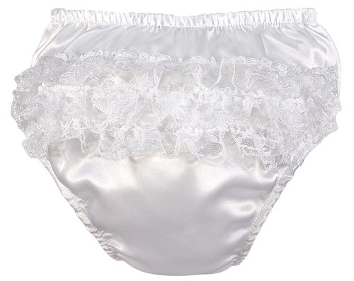 Baby girl frilly pants - pants, satin