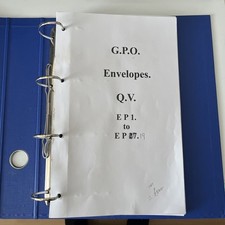 Collection of Victorian Era Postmarked Stamps on Envelopes Kept in Album