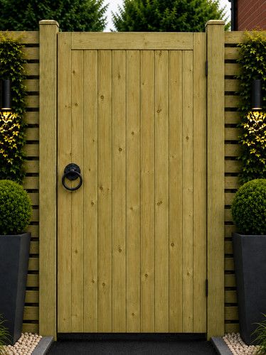 Wooden garden gate - wooden, –